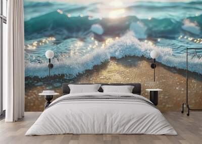 sea waves Wall mural