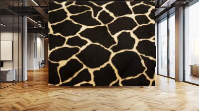 Texture of Giraffe textile. Wall mural