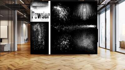 Powder Overlays and Brushes vector Wall mural