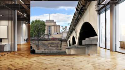 View on Pont d'Iena bridge in Paris Wall mural