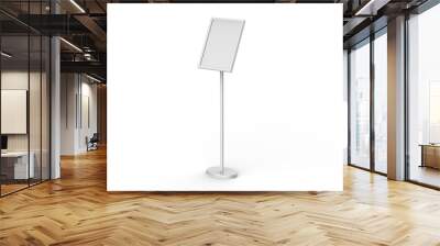 A3 Poster Stand Floor Display, Stands Snap Frame, Poster Board, Menu Holder, Advertisement Sign Stand On White Background, 3D Illustration Wall mural