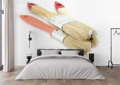 Three paint brushes Wall mural