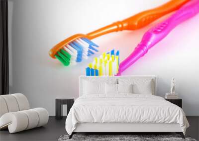 Two tooth-brushes Wall mural