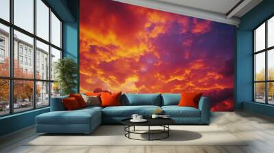 The beauty of the  sky is a breathtaking atmosphere Wall mural