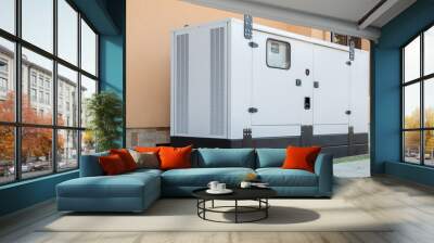 Generator for emergency electric power. Wall mural