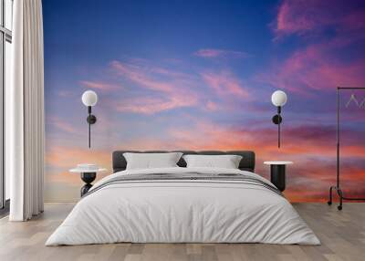 Beautiful sky during the sun rise background. Wall mural