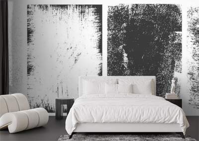 abstract grunge rectangular frames collection Wall mural