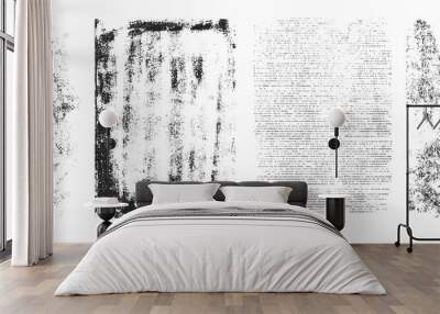 Abstract retro grungy vertical banners Wall mural