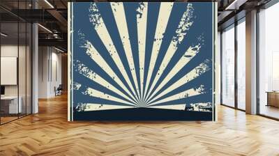 Abstract vintage template Wall mural