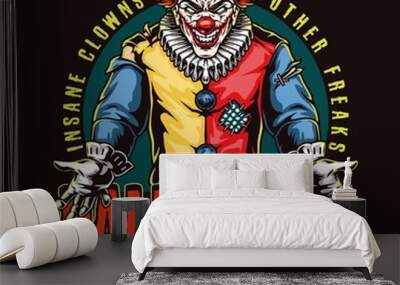 Halloween colorful print Wall mural