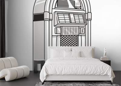 Jukebox for shopping center sticker Wall mural