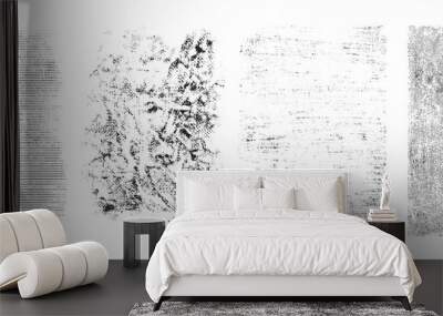 Retro grunge banners set Wall mural