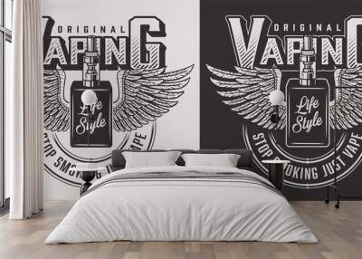 Vaping apparel design Wall mural