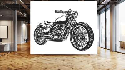 Vintage motorcycle concept Wall mural