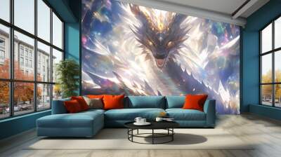 Anime celestial dragon Wall mural