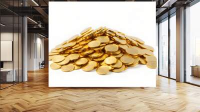 stacks of gold money coin background concept saving money Wall mural