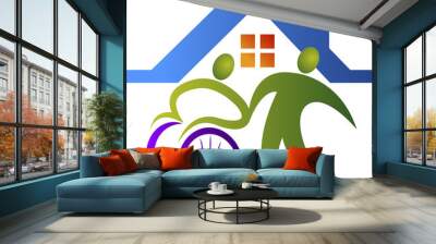 disable care logo Wall mural