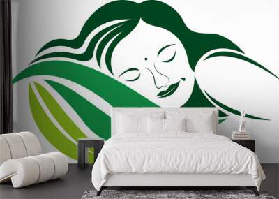 Eco Sleep logo Wall mural