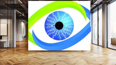 eye logo Wall mural