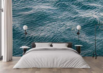 Rippled pattern of waves on ocean, Drake Passage, approaching Patagonia, South America. 
 Wall mural