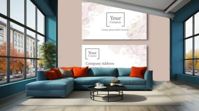 Abstract business card template Wall mural