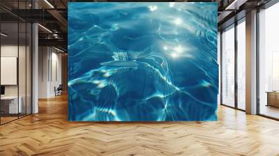 Blue Water Surface Close-up Wall mural