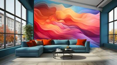 A colorful abstract background with gradients. Wall mural