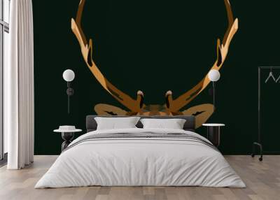 The Elk Polygon Illustration  Wall mural