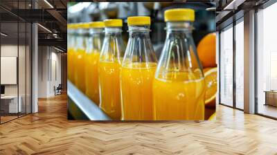 Fruit juice production industry in food manufacturing Wall mural