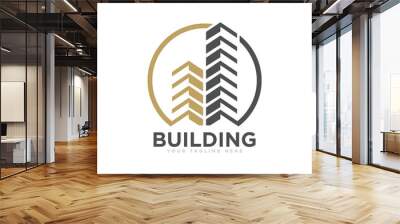 Building Construction Logo Design Vector Wall mural