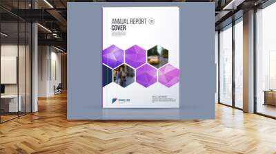 Brochure template layout, cover design annual report, magazine, Wall mural