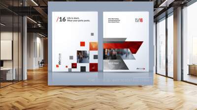 business vector template. brochure layout, cover modern design a Wall mural