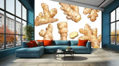 ginger watercolor clipart	 Wall mural