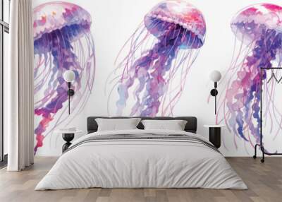 jellyfish clipart vector for graphic resources	
 Wall mural