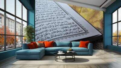 open sheet of holy quran Wall mural