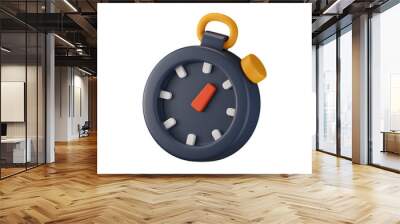 Timer 3D Illustration Wall mural