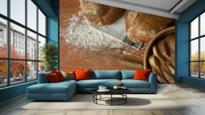 assorted bread and pastry Wall mural