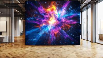 background with stars Wall mural