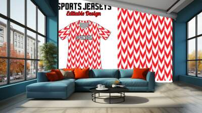 Jersey abstract pattern design for sport uniform  Wall mural