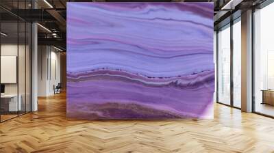 Closeup shot of light purple abstract oil painted waves - perfect for wallpapers Wall mural