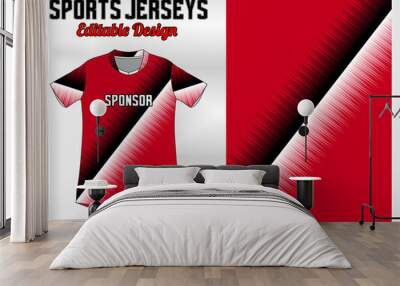 Sport uniform abstract pattern background design Wall mural