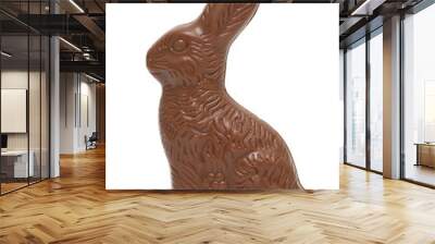 easter chocolate bunny on white background Wall mural