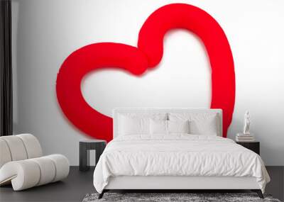 plasticine heart Wall mural