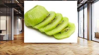 sliced kiwi close up Wall mural