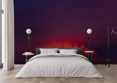 Dramatic colorful monsoon cloud formation in the sky during sunset Wall mural