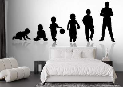 silhouette person 2 Wall mural