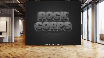 rock corps fantasy 3d game logo title text effect Wall mural