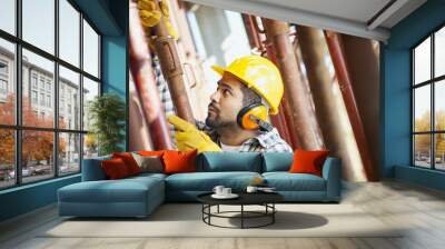 construction worker Wall mural