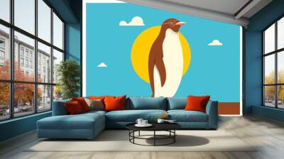 The tropical penguin Wall mural