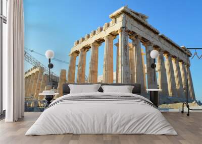 Parthenon of the athens acropolis Wall mural